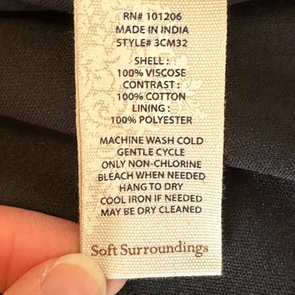 Soft Surroundings Quilted Topper Jacket Size XSP Petite‎ Multicolor Boho Artsy - Picture 8 of 8